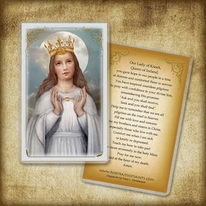 Our Lady of Knock Holy Card image 1