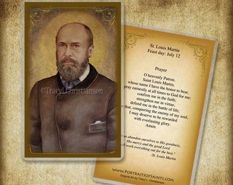 St. Louis Martin Prayer Card,