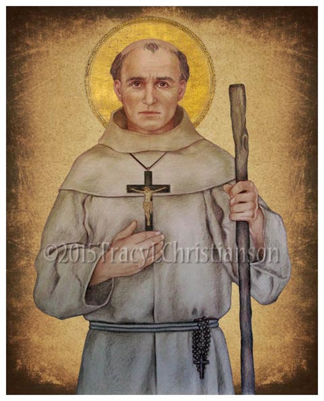 St. Junipero Serra Print, Catholic Art Patron of Vocations, California