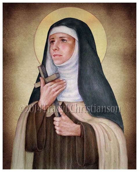 St. Colette patron of expectant mothers Catholic Art Print | Etsy