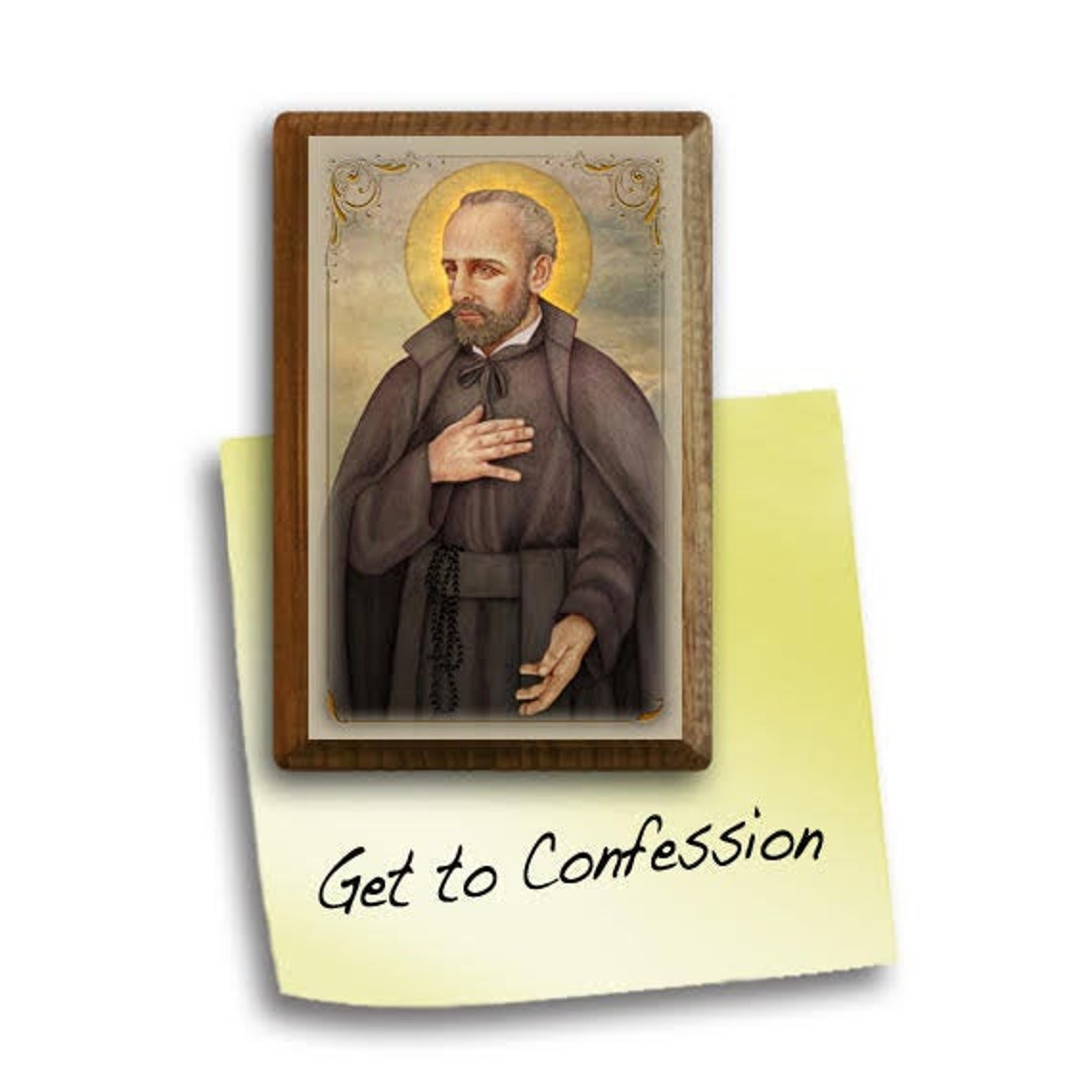 St. John Leonardi Wood Refrigerator Patron for Etsy