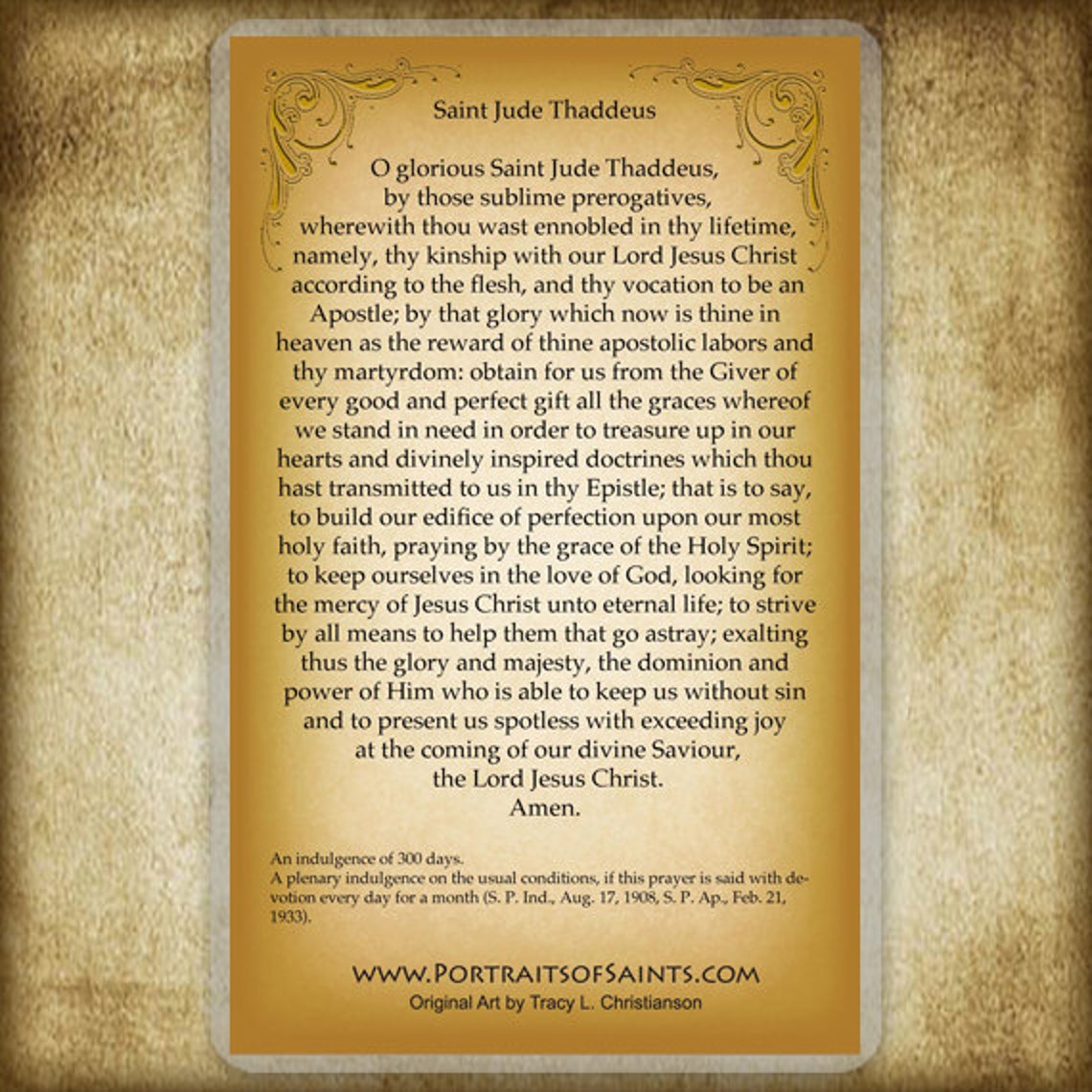 St. Jude Prayer Card Patron of Impossible Causes Etsy