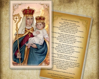 Our Lady of Good Success Holy Card