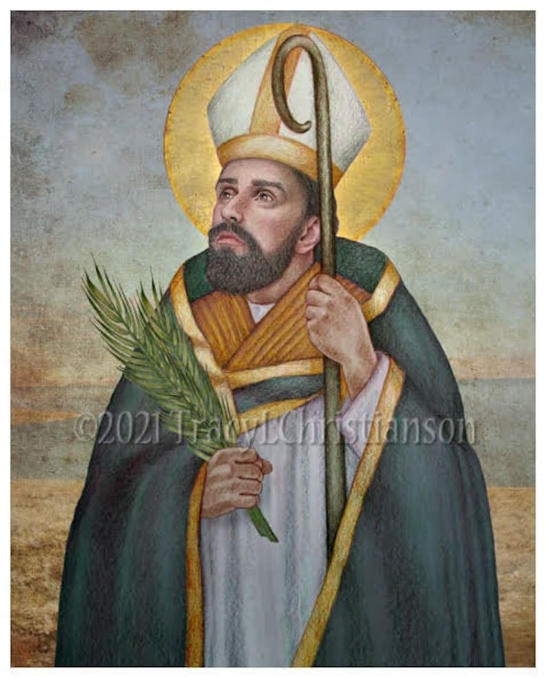 St. Erasmus of Formia Catholic Fine Art Print/Picture image 1