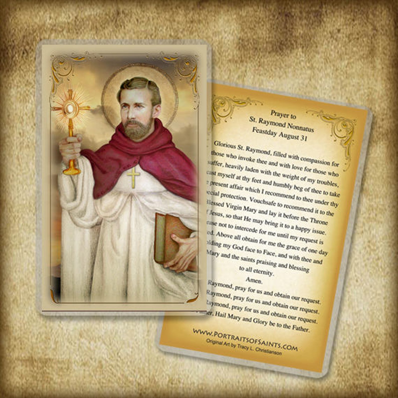 St. Raymond Nonnatus Prayer Card Patron of obstetricians Etsy