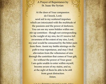 St. Isaac the Syrian Holy Card - Etsy