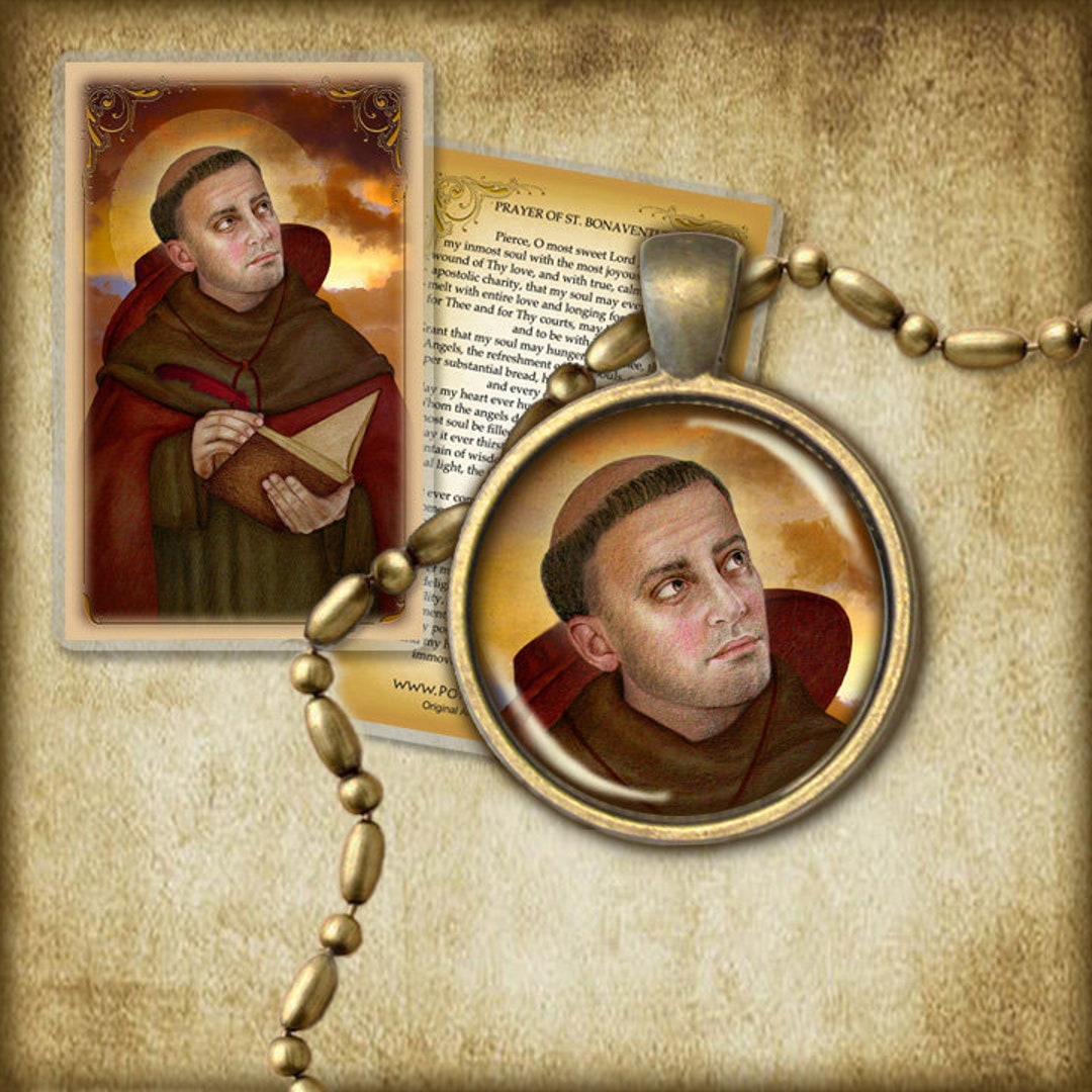 St. Bonaventure Pendant and Holy Card GIFT SET, Doctor of the Church - Etsy