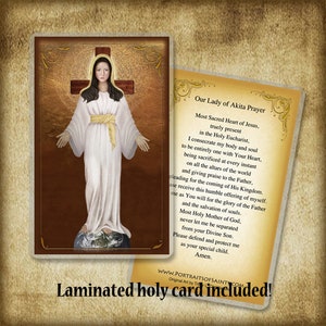 Our Lady of Akita Pendant and Holy Card GIFT SET, Patron of Japan - Etsy