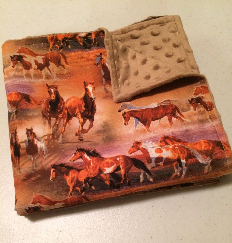 Western Blanket Horse Throw Blanket Cowboy Blanket Etsy