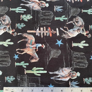 Bulk Fabric - Desert Cowboy Quilting Cotton - 7yrds total - Whistler Studios, western fabric, horse fabric, equine fabric, cowboy fabric