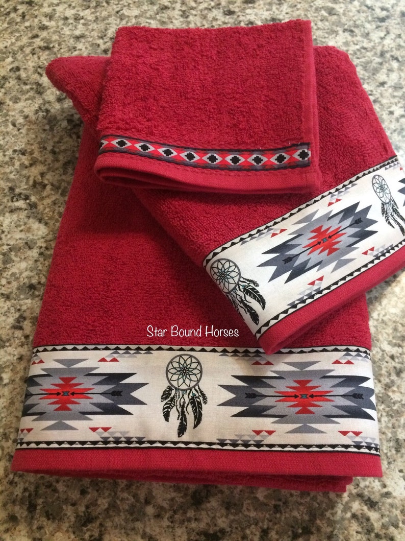 Western Towelscountry Bath Western Bathroom Western Etsy