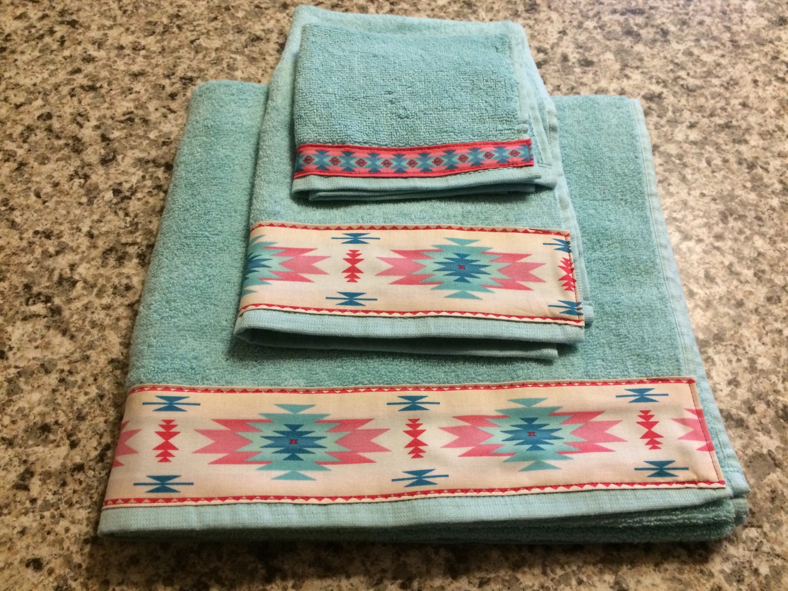 Western Towels Teal Bath Western Bathroom Western Etsy Canada