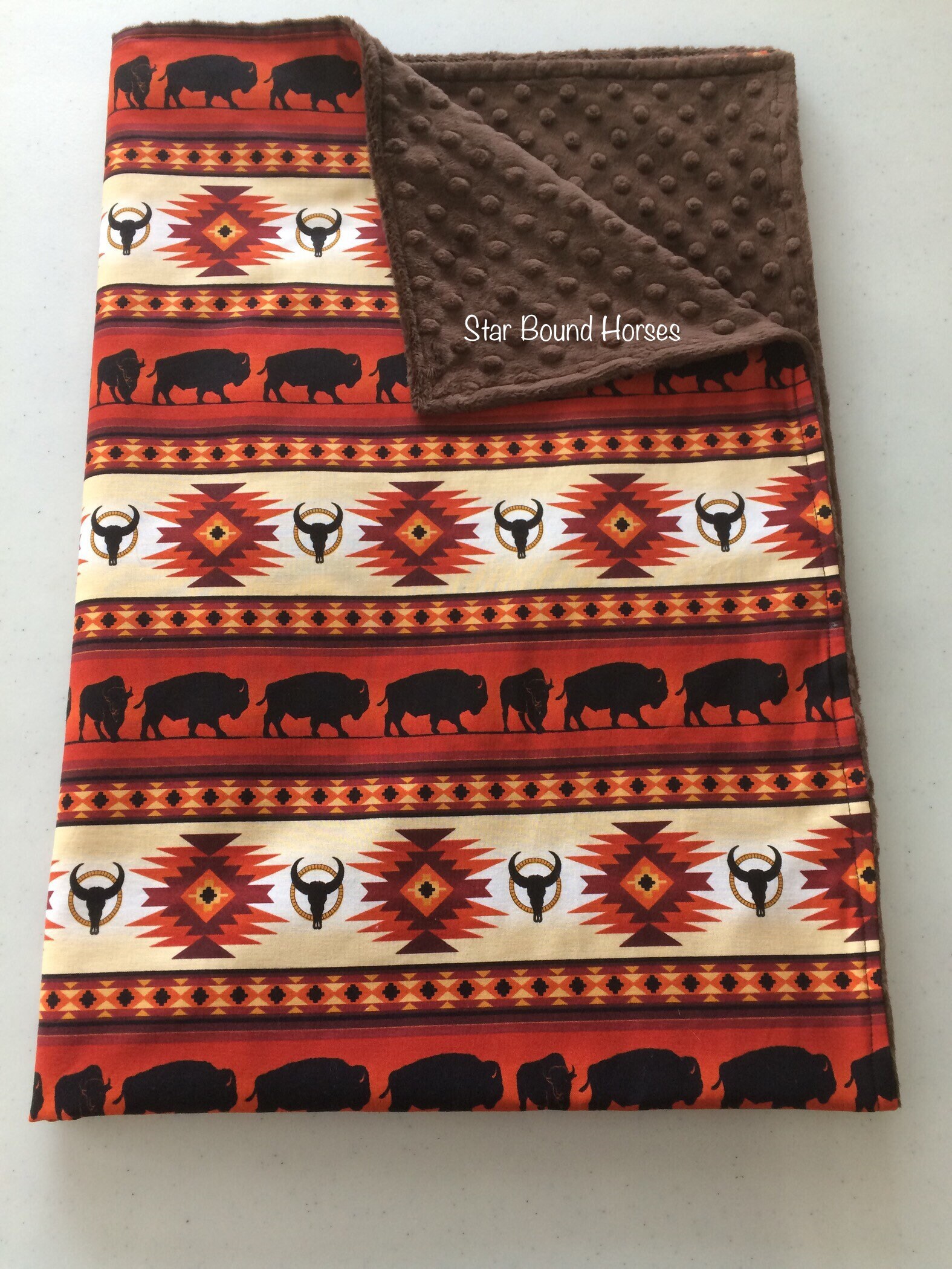 Buffalo Throw Blanket Bison throw blanket Western Blanket Etsy