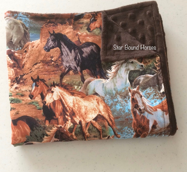 Western Baby Blanket Horse baby blanket Cowboy Baby Blanket Etsy