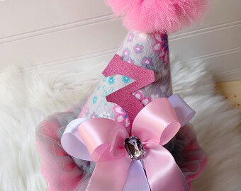 3rd Birthday. Princess Birthday. Girls Birthday Hat. Unicorn Birthday