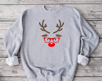 Funny Reindeer Christmas Sweatshirt: Holiday Unisex Crewneck