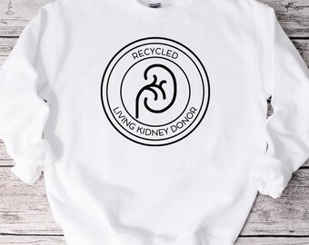Kidney Recipient Sweatshirt, Share Your Spare, Donate Life, Liver Recipient, Transplant Recipient, Transplant Awareness, Sweatshirt