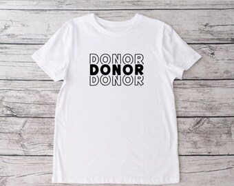 Living Donor Crew Neck T-shirt, Kidney and Liver Donor, Donate Life, Living Donor, Kidney Donor, Liver Donor, Unisex Tshirt