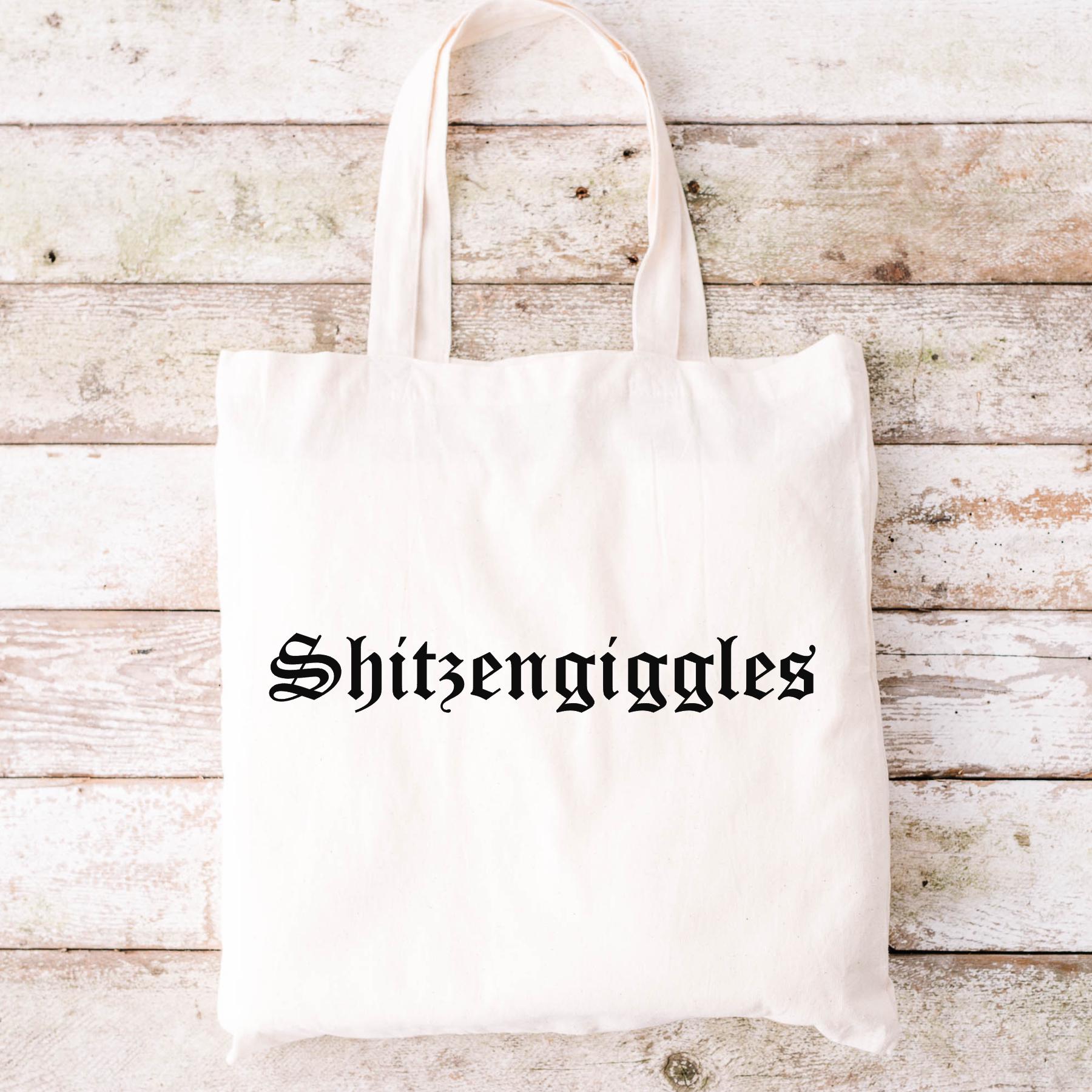 Shitzengiggles Funny Canvas Tote Bag