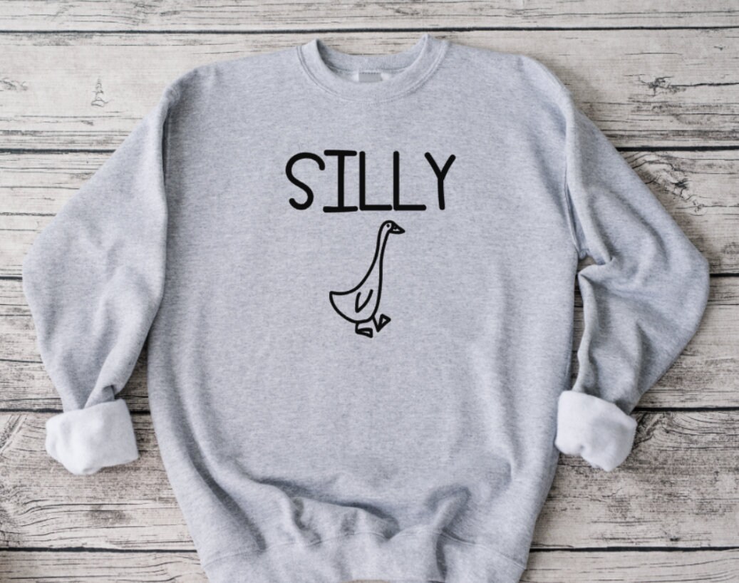 Silly Goose Sweatshirt: Unisex Funny Graphic Tee - Image 1