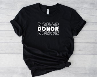 Living Donor Crew Neck T-shirt, Kidney and Liver Donor, Donate Life, Living Donor, Kidney Donor, Liver Donor, Unisex Tshirt