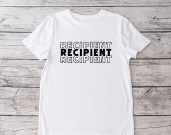 Organ Recipient Crew Neck T-shirt, Donate Life, Kidney Recipient, Organ Transplant Recipient Shirt