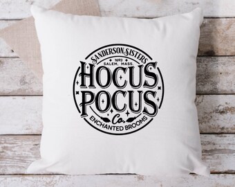 Hocus Pocus Halloween Pillow, Throw Pillow, Halloween Pillow 18 x 18 Pillow, Pillow