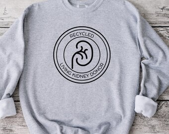 Kidney Recipient Sweatshirt, Share Your Spare, Donate Life, Liver Recipient, Transplant Recipient, Transplant Awareness, Sweatshirt