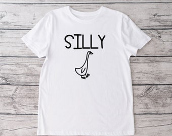 Silly Goose Crew Neck T-shirt, Unisex Tshirt, Funny Tshirt