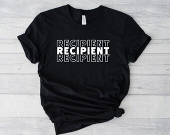 Organ Recipient Crew Neck T-shirt, Donate Life, Kidney Recipient, Organ Transplant Recipient Shirt