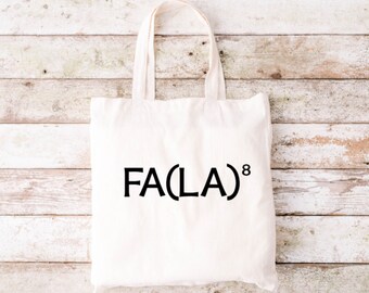 Fa La La La La La La La La Tote Bag, Funny Tote Bag, Tote Bag, Canvas Tote Bag, Christmas Tote, Holiday Tote