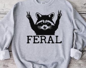Feral Trash Panda Fart Squirrel Sweatshirt, Skunk Sweatshirt, Funny Sweatshirt, Unisex Sweatshirt, Funny Shirt, Skunk