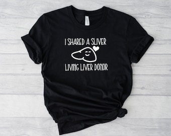 Liver Donor Crew Neck T-shirt, Share Your Spare, Donate Life, Living Donor, Living Liver Donor, Liver Donor, Unisex Tshirt