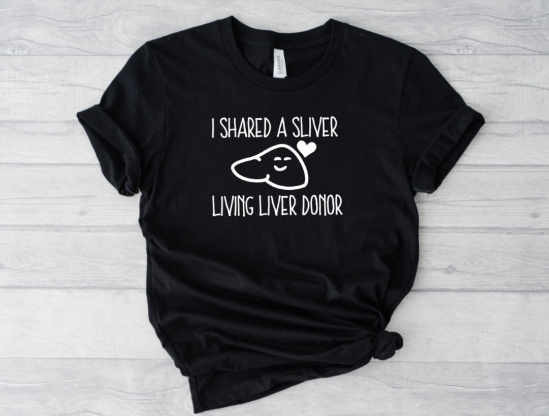 Living Liver Donor T-Shirt: Share Your Spare, Donate Life