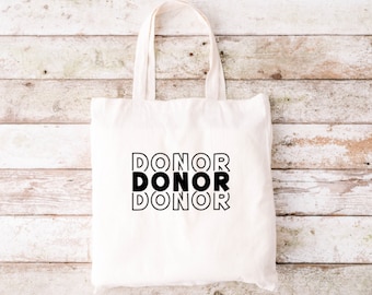 Living Donor Tote Bag, Double Living Donor Tote Bag,  Living Donor,  Kidney and Liver Donor, Tote Bag,  Donate Life,  Organ Donor Tote Bag