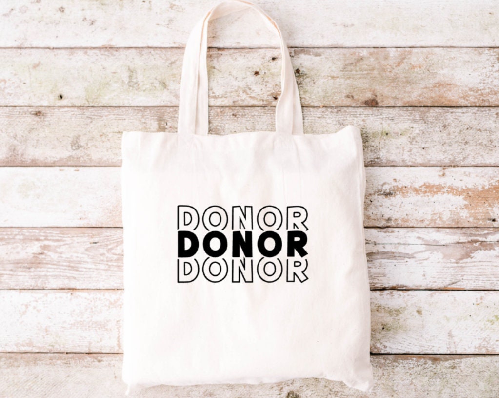 Living Donor Cotton Canvas Tote Bag - Donate Life