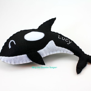 Orca Tooth Fairy Pillow,orca,tooth pillow,killer whale,personalized,felt orca,felt killer whale,tooth fairy,orca pillow,orca tooth pillow