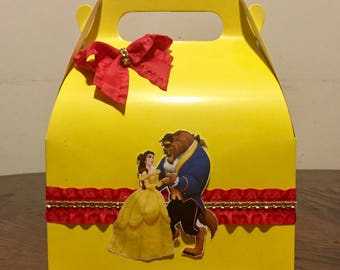 Yellow favor boxes/ yellow birthday party Treat Boxes