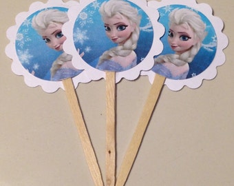 Ice princess Cupcake Toppers