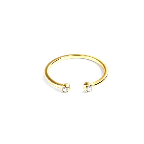 Bar ring, pave ring, pave band, minimalist ring, shops stacking ring, gift for her, christmas gift for her, gift under 20,