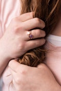 Rose Quartz Ring, gemstone ring, yellow gold ring, rose gold ring, anniversary ring, engagement ring, bridesmaid gift, birthstone ring