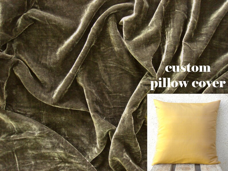 Velvet Pillows Throw Pillow Cover Brown Velvet Cushion Etsy