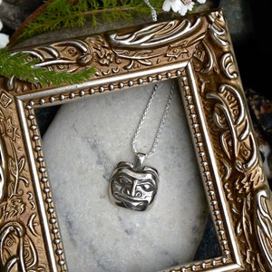 Silver Alaskan Bear Mask Necklace Northwest Coast Native image 2