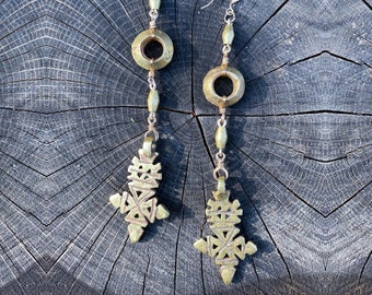 Handcrafted Ethiopian Brass Earrings