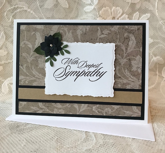handmade sympathy card bereavement card condolence card etsy