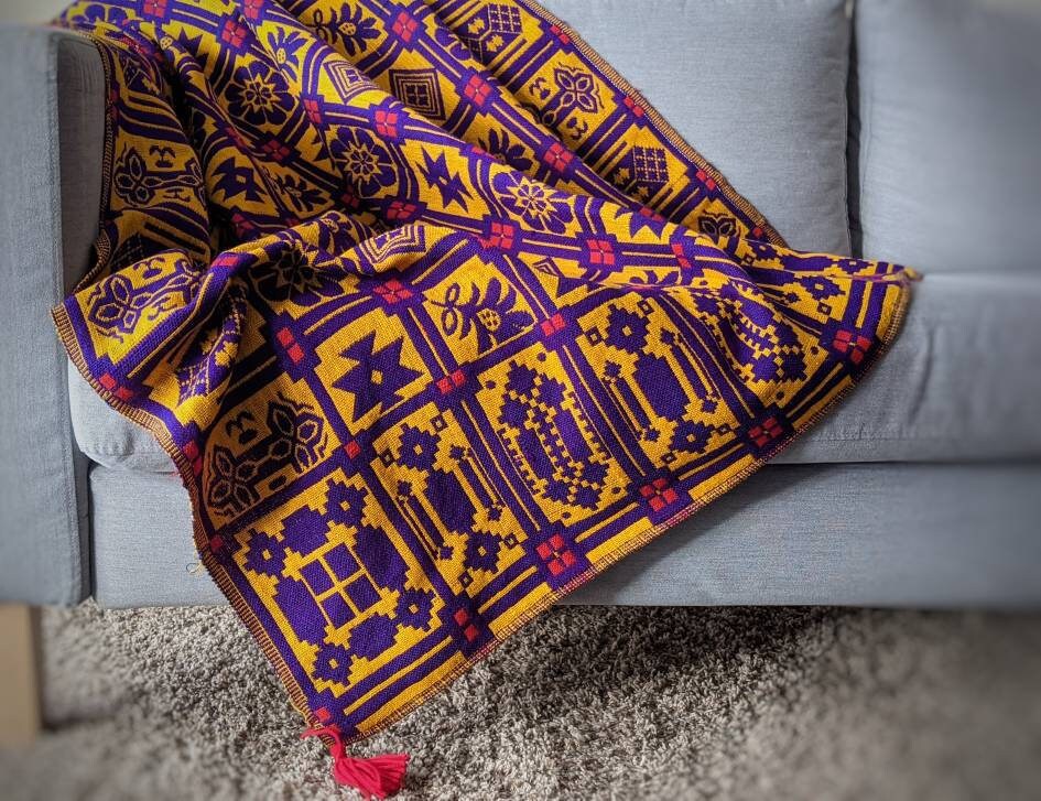 Hand Woven Blanket Throw, House Decor Living Room, Boho Throws and