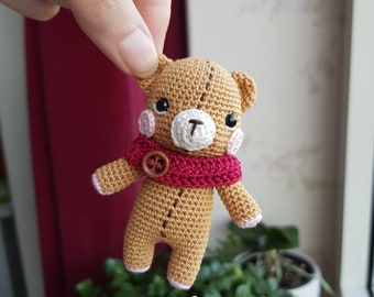 Kawaii Bear Crochet pattern / Cute Amigurumi Valentinesday Present Gift