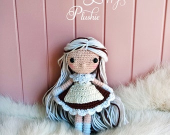 Mocha the Shia Doll - Crochet amigurumi tutorial - English & Dutch Pattern