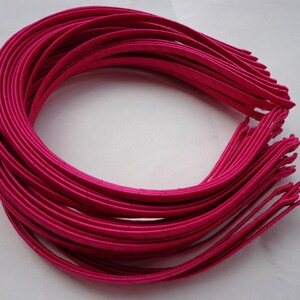 VENDITA - 20 pezzi 5mm ampia fasce di raso rosa caldo