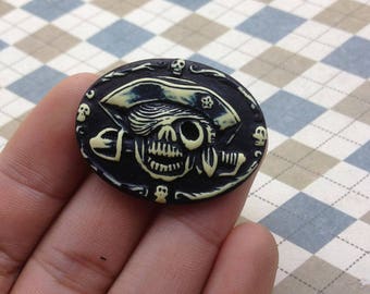 10psc 30x40mm Resin Cameo Pendant Cameo Skull Cameo Choose,Resin Skull Pirate